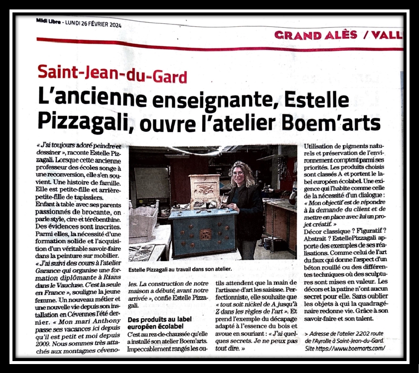 Estelle PIZZAGALI - Boem'Arts février 2024