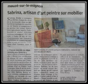 Sabrina BRULAY - Nina B Art du mobilier 2021